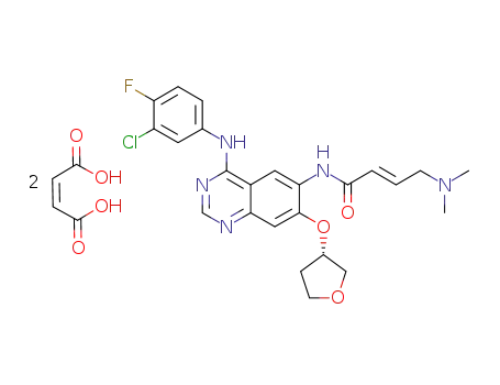 2-butenamide, N-(4-((3-chloro-4-fluorophenyl)amino)-7-([(3S)-tetrahydro-3-furanyl]oxy)-6-quinazolinyl)-4-(dimethylamino)-, (2E)-, (2Z)-2-butenedioate