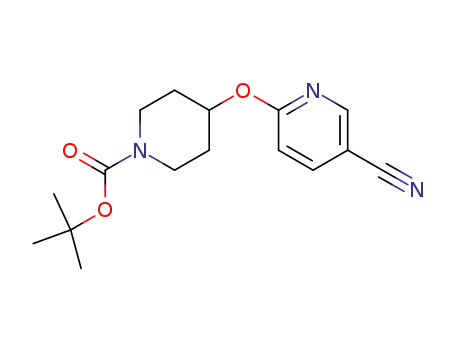 4-(5-cyano-pyridin-2-yloxy)-piperidine-1-carboxylic acid tert-butyl ester