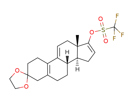 17-[[(trifluoromethyl)sulfonyl]oxy]estra-5(10),9(11),16-trien-3-one cyclic 1,2-ethanediyl acetal