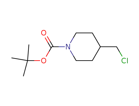 Molecular Structure of 479057-79-9 (tert-butyl 4-(chloromethyl)piperidine-1-carboxylate)