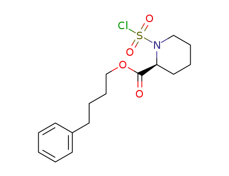 1-chlorosulfonyl-piperidine-2S-carboxylic acid 4-phenyl-butyl ester
