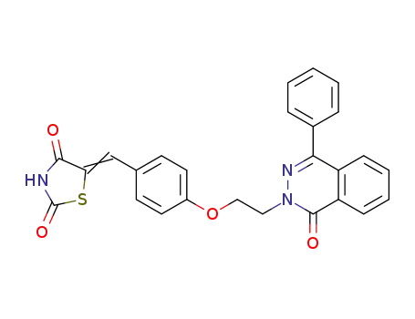 5-[4-[2-[4-Phenyl-1-oxo-1,2-dihydro-phthalazin-2-yl]ethoxy]phenyl methylene]thiazolidin-2,4-dione