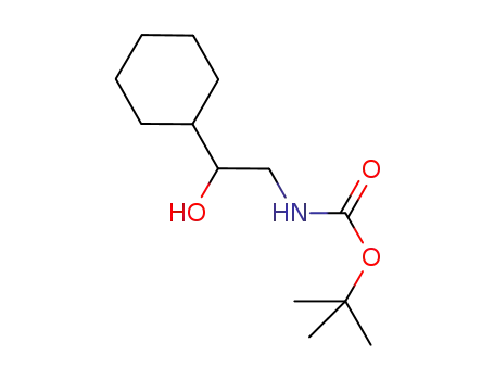 Molecular Structure of 913642-39-4 (tert-butyl 2-cyclohexyl-2-hydroxyethylcarbamate)