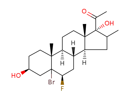 5-bromo-6β-fluoro-3β,17-dihydroxy-16-methyl-pregnan-20-one