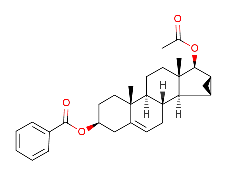 17β-acetoxy-3β-benzoyloxy-15β,16β-methylene-5-androstene