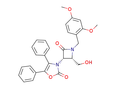 cis-2-hydroxymethyl-1-(2,4-dimethoxybenzyl)-3-(4,5-diphenyl-2-oxo-4-oxazolin-3-yl)-4-oxoazetidine