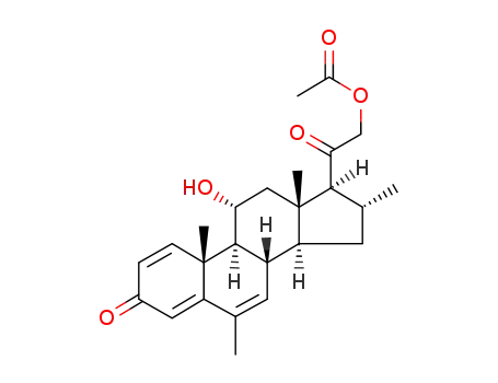 21-acetoxy-11α-hydroxy-6,16α-dimethyl-1,4,6-pregnatriene-3,20-dione