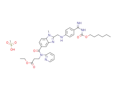 Molecular Structure of 872728-81-9 (Dabigatran Etexilate Mesylate)
