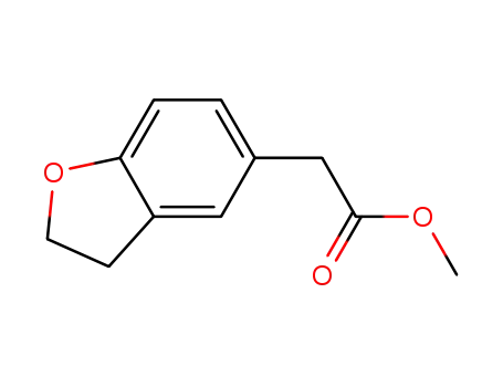 Molecular Structure of 155852-41-8 (2,3-Dihydro-5-benzofuranacetic acid methyl ester)
