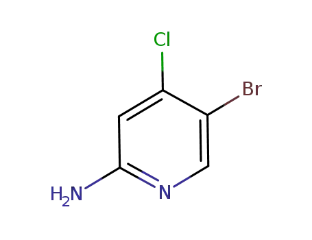Molecular Structure of 942947-94-6 (2-Pyridinamine, 5-bromo-4-chloro-)