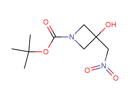 Molecular Structure of 1008526-70-2 (1-Boc-3-hydroxy-3-(nitromethyl)azetidine)