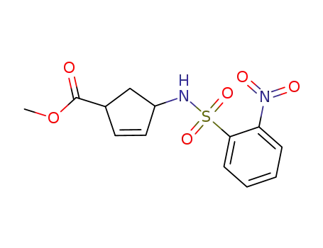 methyl 4-(2-nitrobenzenesulfonylamino)cyclopent-2-enecarboxylate