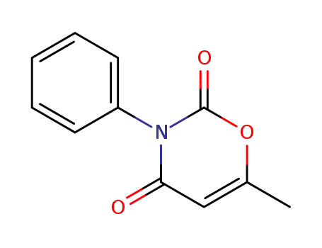 Molecular Structure of 34132-56-4 (2H-1,3-Oxazine-2,4(3H)-dione, 6-methyl-3-phenyl-)