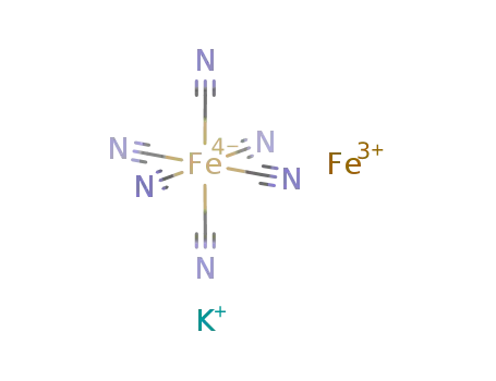 potassium iron(III) hexacyanoferrate(II)