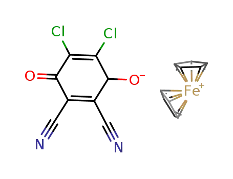[ferricinium][2,3-dichloro-5,6-dicyano-p-benzoquinone anion radical]
