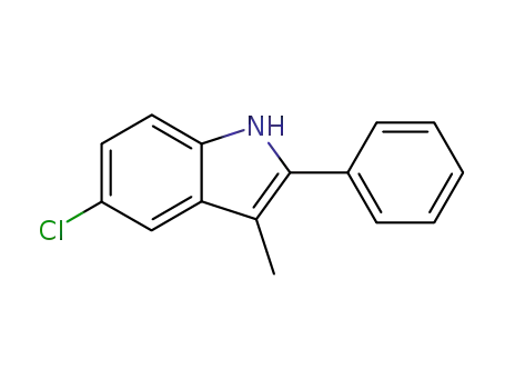 Molecular Structure of 41018-94-4 (5-Chloro-3-Methyl-2-phenyl-1H-indole)