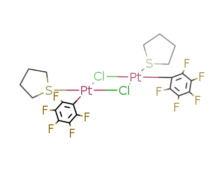 {platinum(II)(μ-chloride)(pentafluorophenyl)(tetrahydrothiophene)}2