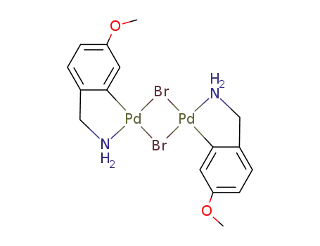 [Pd2{κ2(C,N)-C6H4CH2NH2-2,OMe-5}2(μ-Br)2]