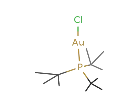 Molecular Structure of 69550-28-3 (CHLORO(TRI-TERT-BUTYLPHOSPHINE)GOLD(I))