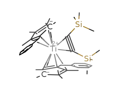 [(η(5)-C5Me4(benzyl))2Ti(η(2)-bis(trimethylsilyl)ethyne)]