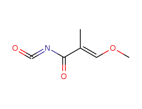 Molecular Structure of 132151-65-6 (2-Propenoyl isocyanate, 3-methoxy-2-methyl-, (E)-)