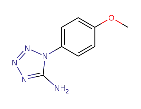 Molecular Structure of 39889-78-6 (1-(4-methoxyphenyl)-1H-tetrazol-5-amine)