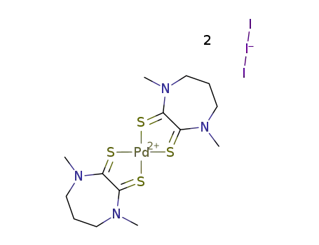 [(N,N'-dimethylperhydrodiazepine-2,3-dithione)palladium(II)] di(triiodide)