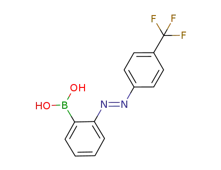 (E)-dihydroxy(2-{[4-(trifluoromethyl)phenyl]azo}phenyl)borane