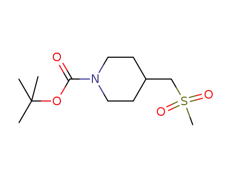 4-(methylsulfonylmethyl)piperidine-1-carboxylic acid tert-butyl ester