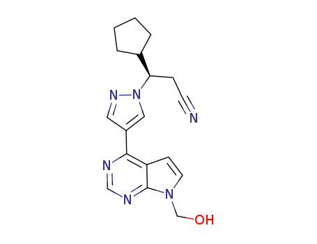 1H-Pyrazole-1-propanenitrile, β-cyclopentyl-4-[7-(hydroxyMethyl)-7H-pyrrolo[2,3-d]pyriMidin-4-yl]-,(βR)-