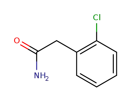 Molecular Structure of 10268-06-1 (2-(2-Chlorophenyl)acetaMide)
