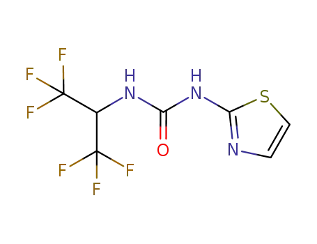 1-(thiazol-2-yl)-3-(2,2,2-trifluoro-1-(trifluoromethyl)ethyl)-urea