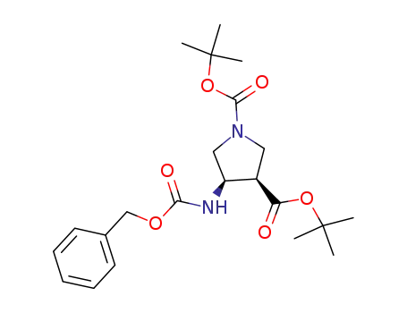(3R,4R)-di-tert-butyl 4-(benzyloxycarbonylamino)pyrrolidine-1,3-dicarboxylate
