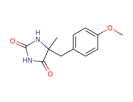 Molecular Structure of 13500-24-8 (5-(4'-METHOXYBENZYL)-5-METHYLHYDANTOIN)
