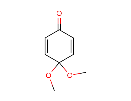 Molecular Structure of 935-50-2 (4,4-DIMETHOXY-2,5-CYCLOHEXADIEN-1-ONE, 96)