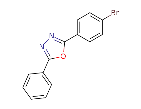 Molecular Structure of 21510-43-0 (2-(4-BROMOPHENYL)-5-PHENYL-1,3,4-OXADIAZOLE)