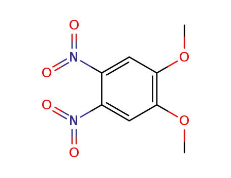 Molecular Structure of 3395-03-7 (1,2-DIMETHOXY-4,5-DINITROBENZENE)