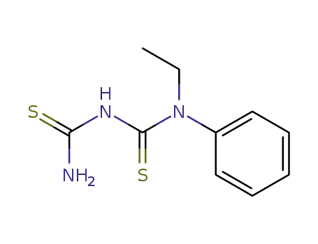 Molecular Structure of 41763-23-9 (N-ethyl-N-phenyldicarbonodithioimidic diamide)