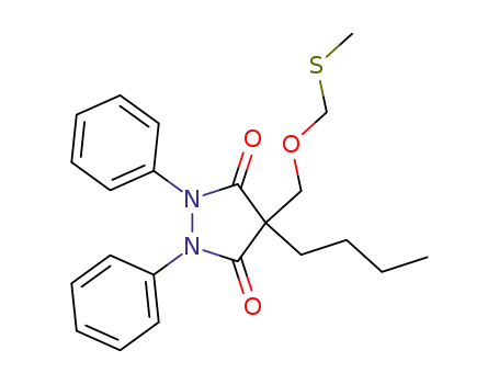 4-butyl-4-((methylthiomethoxy)methyl)-1,2-diphenylpyrazolidine-3,5-dione