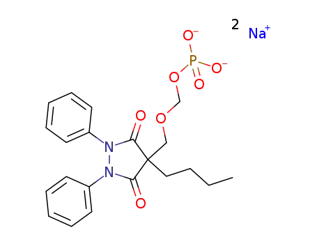 disodium ((4-butyl-3,5-dioxo-1,2-diphenylpyrazolidin-4-yl)methoxy)methyl phosphate