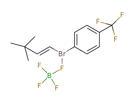 (E)-3,3-dimethyl-1-butenyl(p-trifluoromethylphenyl)(tetrafluoroborato)-λ(3)-bromane