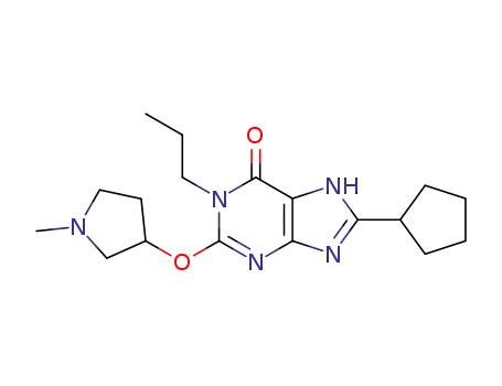 8-cyclopentyl-2-(1-methylpyrrolidin-3-yl)oxy-1-propyl-7Hpurin-6-one
