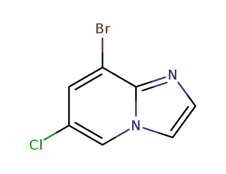 Molecular Structure of 957187-27-8 (8-Bromo-6-chloroimidazo[1,2-a]pyridine)