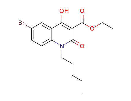 ethyl 6-bromo-1,2-dihydro-4-hydroxy-2-oxo-1-pentylquinoline-3-carboxylate