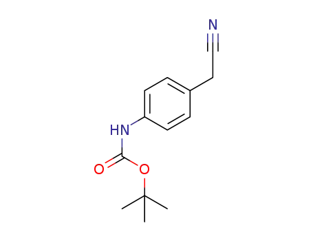 Molecular Structure of 1233249-35-8 (4-(N-BOC-AMinophenyl)acetonitrile)