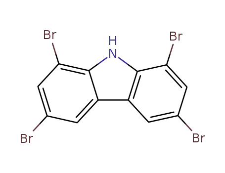 Molecular Structure of 55119-09-0 (1,3,6,8-TetrabroMocarbazole)