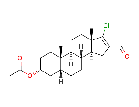 (3R,5R,10S,13S)-17-chloro-16-formyl-10,13-dimethyl-2,3,4,5,6,7,8,9,10,11,12,13,14,15-tetradecahydro-1H-cyclopenta[a]phenanthren-3-yl acetate