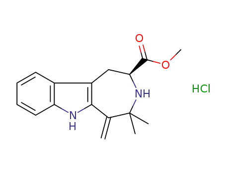 (S)-1-methylen-2,2-dimethyl-4-(methoxycarbonyl)-2,3,4,5-tetrahydro-indolo[2,1-d]azepinium chloride