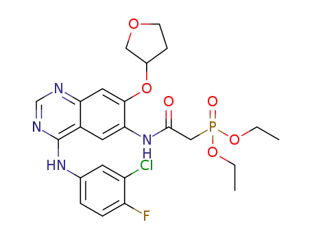 diethyl ((4-(3-chloro-4-fluorophenylamino)-7-(tetrahydrofuran-3-yloxy)quinazoline-6-ylcarbamoyl)methyl)phosphonate