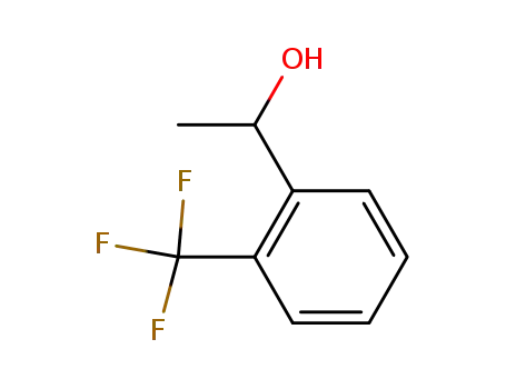 Molecular Structure of 79756-81-3 (-METHYL-2-TRIFLUOROMETHYLBENZYL ALCOHOL)